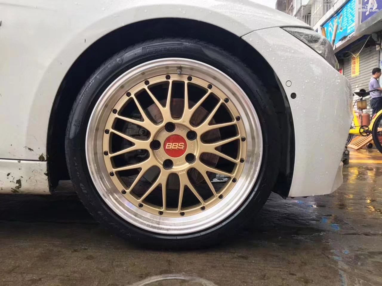 寶馬，換 日本 BBS  完工！  BBS  LM 全新 19寸 ? 倍耐力 PO