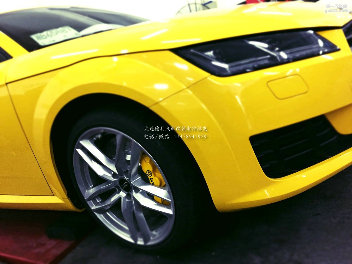 新款TTQ升級前Brembo GT6活塞剎車后加大盤