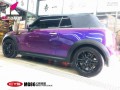 寶馬MINI CYS幻彩紫藍(lán) MG86 汽車改色貼膜 18611722254 (3)