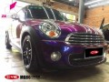 寶馬MINI CYS幻彩紫藍(lán) MG86 汽車改色貼膜 18611722254 (4)