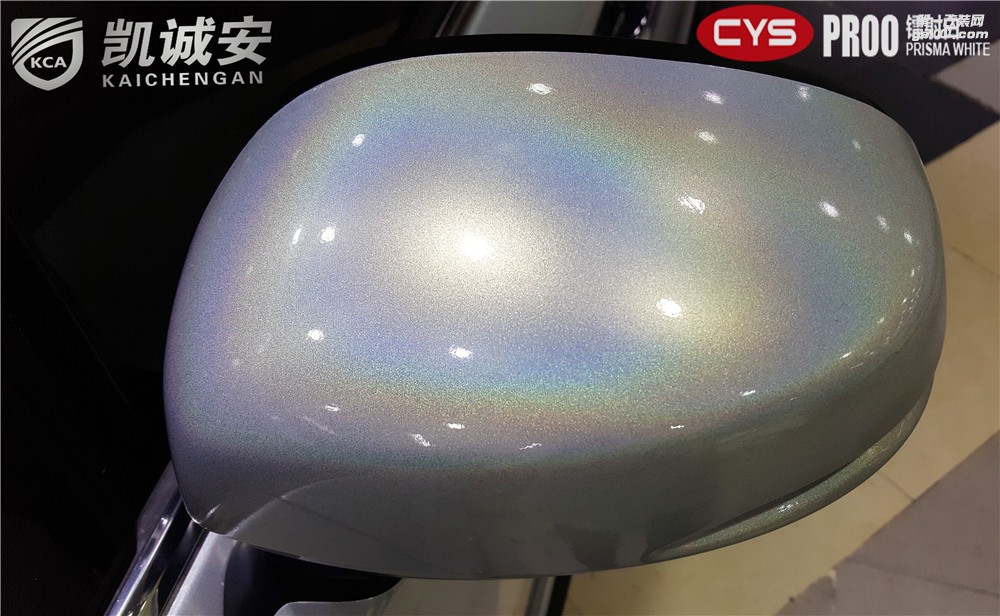鄭州汽車改色本田艾力紳CYS-PR00鐳射白貼膜效果