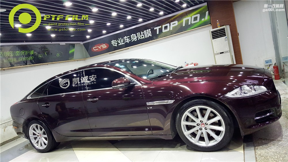 鄭州汽車透明膜捷豹XJL全車貼PTF專車專用透明膜