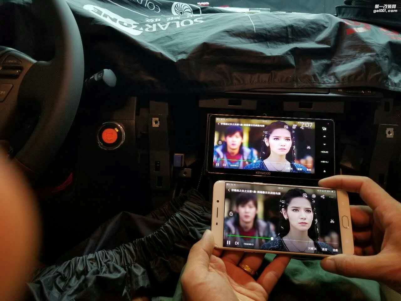 18款日產(chǎn)途樂加裝建伍carplay導(dǎo)航機(jī)DDX917WS