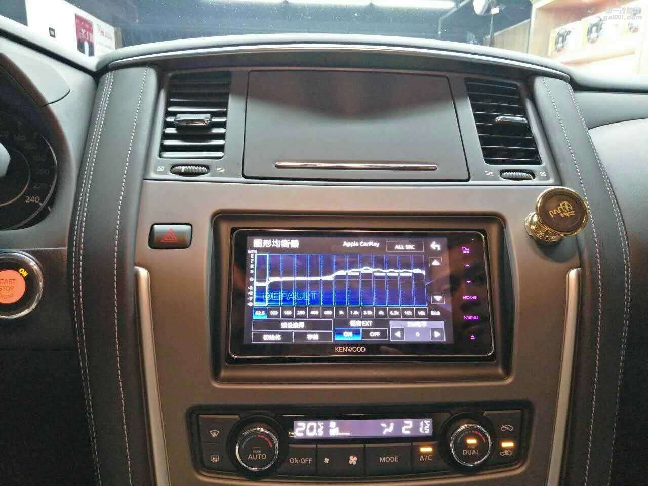 18款日產(chǎn)途樂加裝建伍carplay導(dǎo)航機(jī)DDX917WS