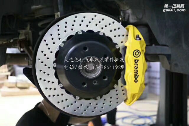 寶馬上裝brembo，gt前6后4剎車套件 ，完美的安裝