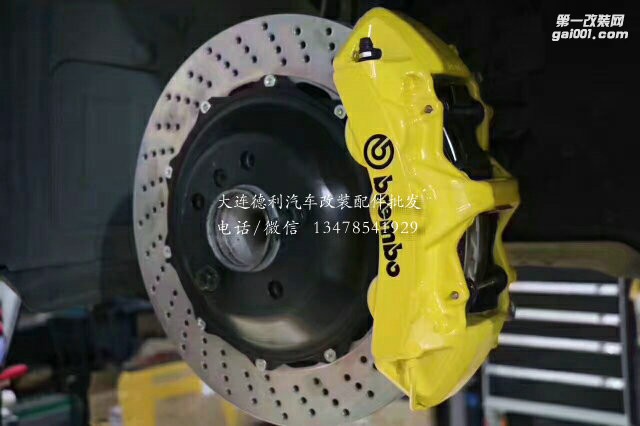 寶馬上裝brembo，gt前6后4剎車套件 ，完美的安裝