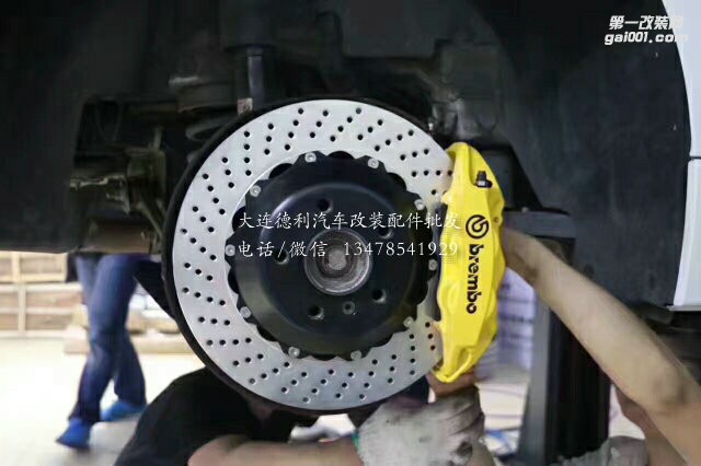 寶馬上裝brembo，gt前6后4剎車套件 ，完美的安裝