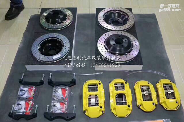寶馬上裝brembo，gt前6后4剎車套件 ，完美的安裝