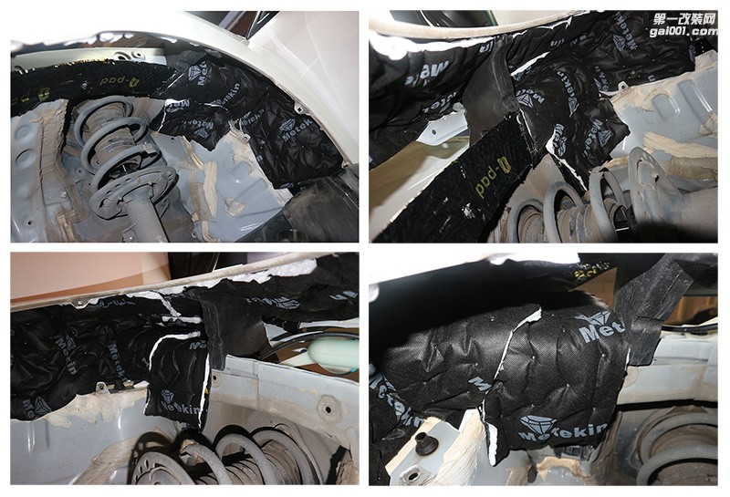 清遠(yuǎn)汽車音響改裝隔音升級(jí)——本田思域葉子板隔音—清遠(yuǎn)至上音樂