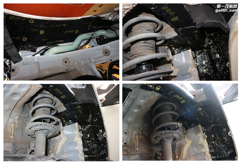 清遠(yuǎn)汽車音響改裝隔音升級(jí)——本田思域葉子板隔音—清遠(yuǎn)至上音樂