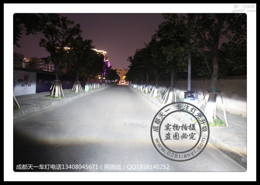 成都軒逸改車燈改裝海拉透鏡增亮氙氣燈全LED高配大燈日行燈