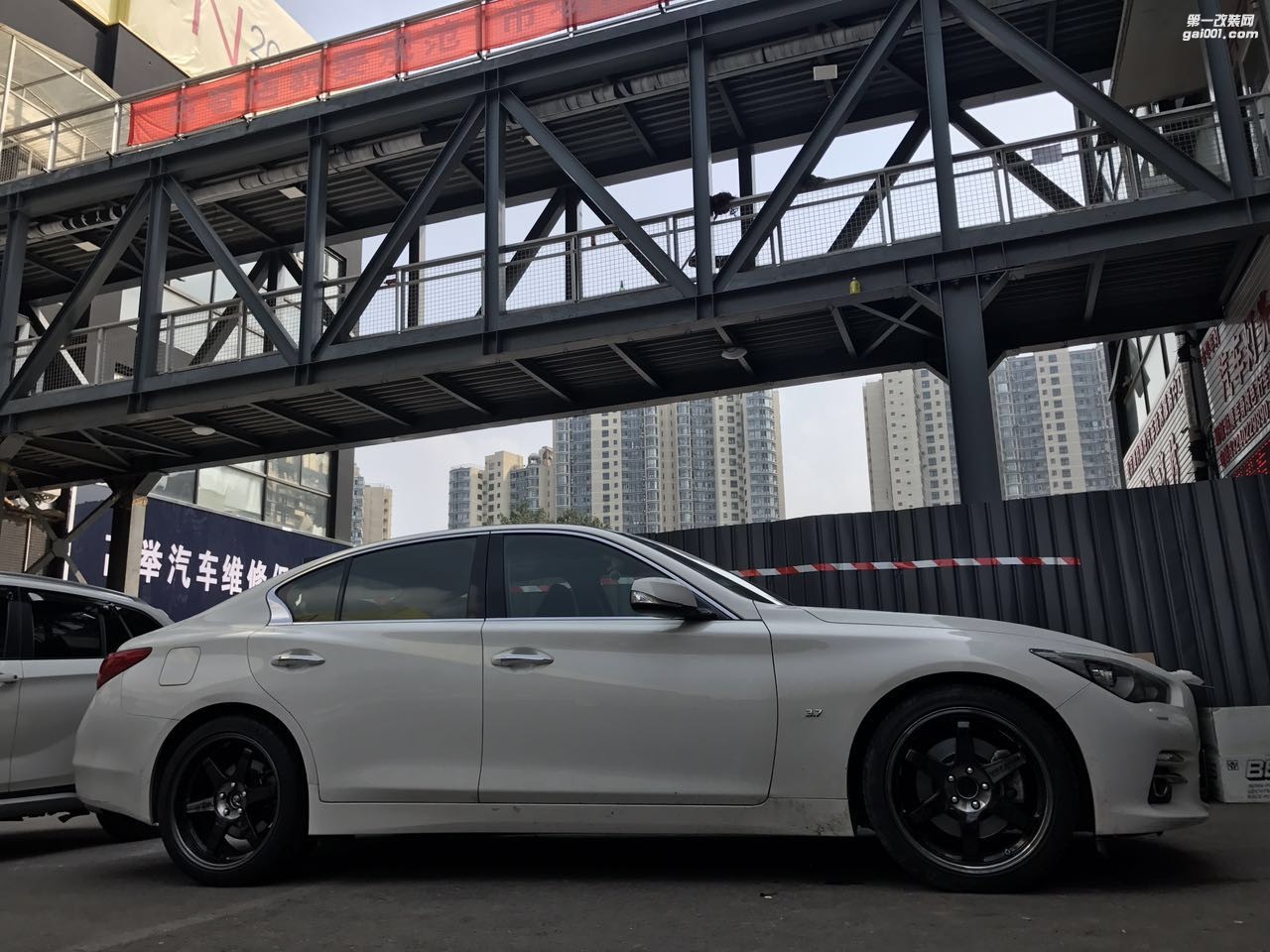 海亞：英菲尼迪Q50 RAYS TE37SL 19 PW 黑色銀標  定制數據
