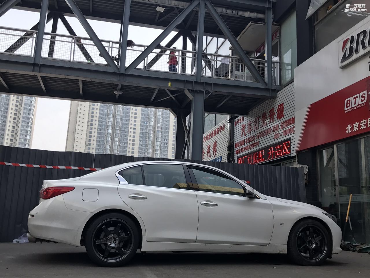 海亞：英菲尼迪Q50 RAYS TE37SL 19 PW 黑色銀標  定制數據