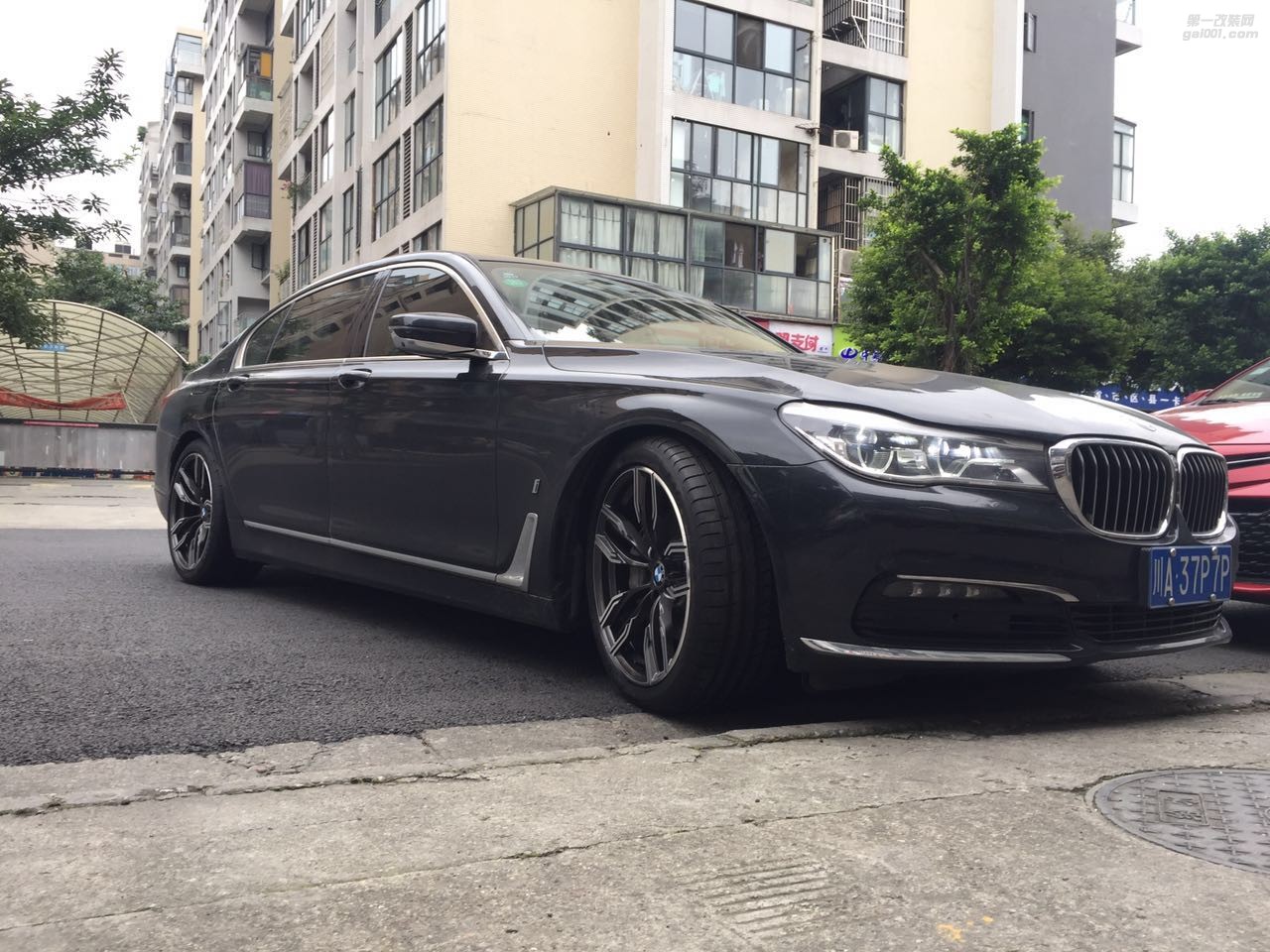 寶馬740LE 750 升級(jí)20寸760M原裝改裝鍛造輪轂