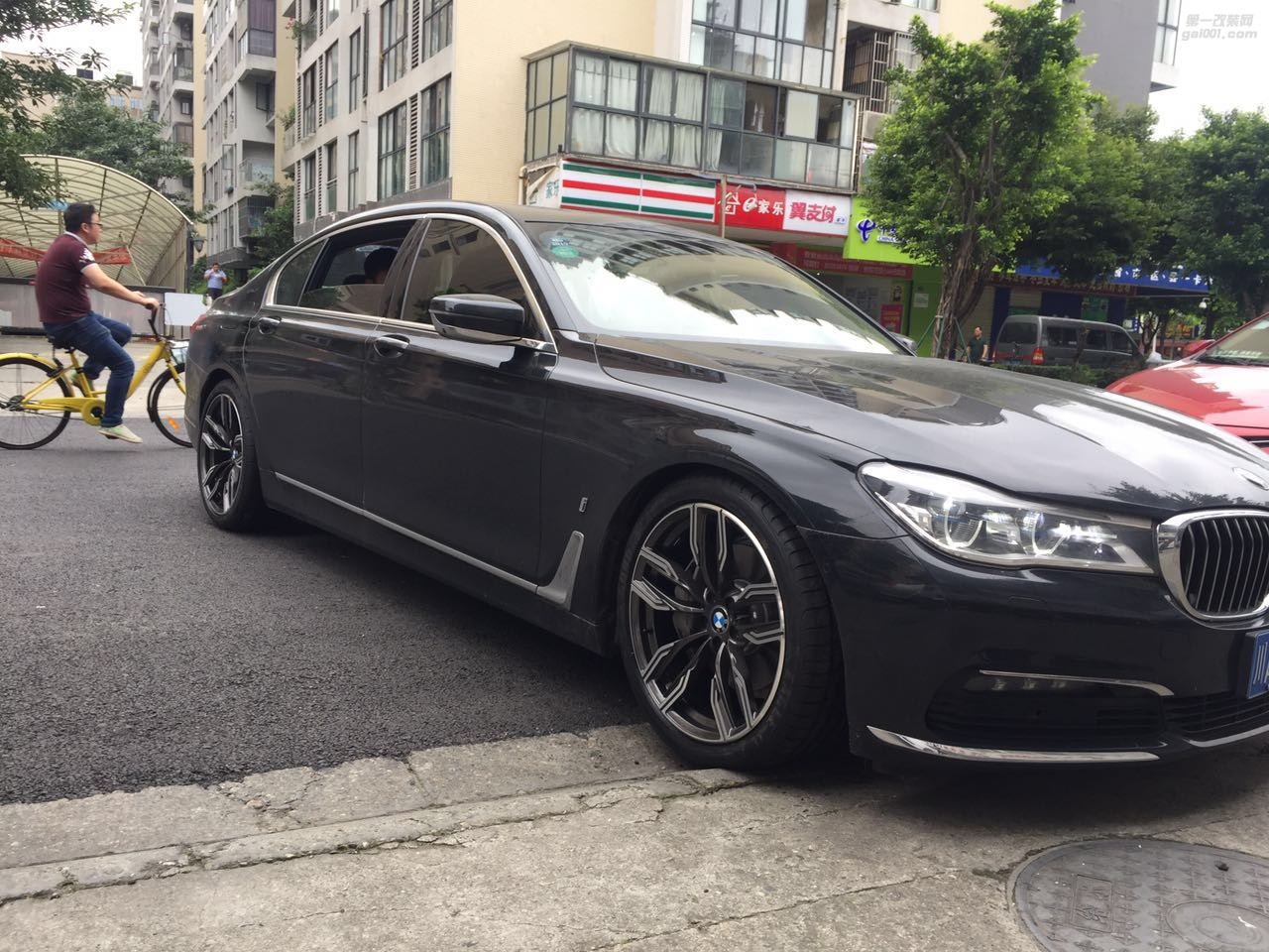 寶馬740LE 750 升級(jí)20寸760M原裝改裝鍛造輪轂
