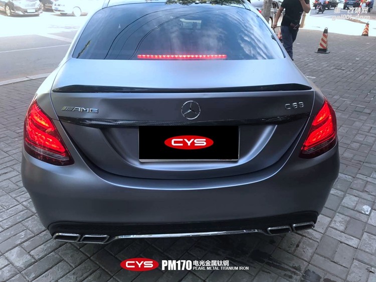 北京奔馳C63 CYS電光金屬鈦鋼 PM170 汽車改色貼膜