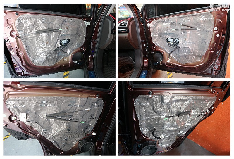 清遠(yuǎn)汽車音響改裝——傳祺GS4四門美特靜灰鉆環(huán)保隔音