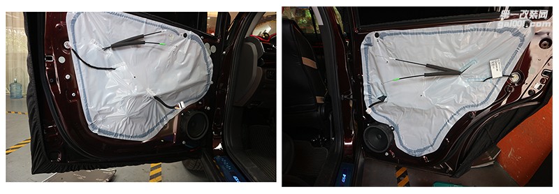 清遠(yuǎn)汽車音響改裝——傳祺GS4四門美特靜灰鉆環(huán)保隔音