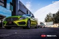 奔馳C200L CYS電光檸檬綠 PM060 汽車改色貼膜 18611722254 (10)