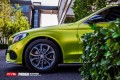 奔馳C200L CYS電光檸檬綠 PM060 汽車改色貼膜 18611722254 (2)