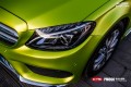 奔馳C200L CYS電光檸檬綠 PM060 汽車改色貼膜 18611722254 (8)
