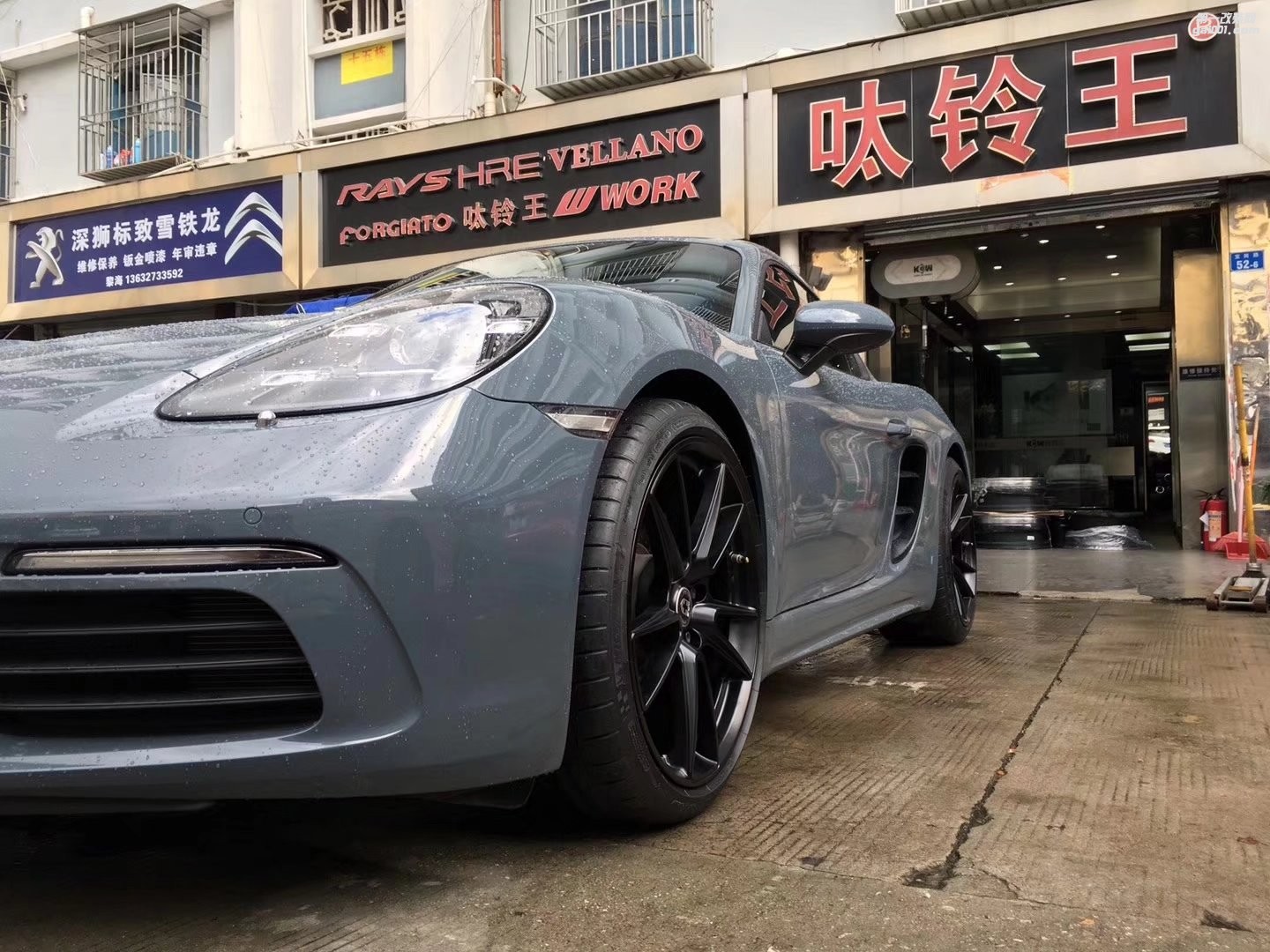 保時(shí)捷 ，換 全新 HRE  20寸 完工！