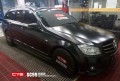 奔馳C200 CYS陶瓷黑 SC99 汽車改色貼膜 18611722254 (5)