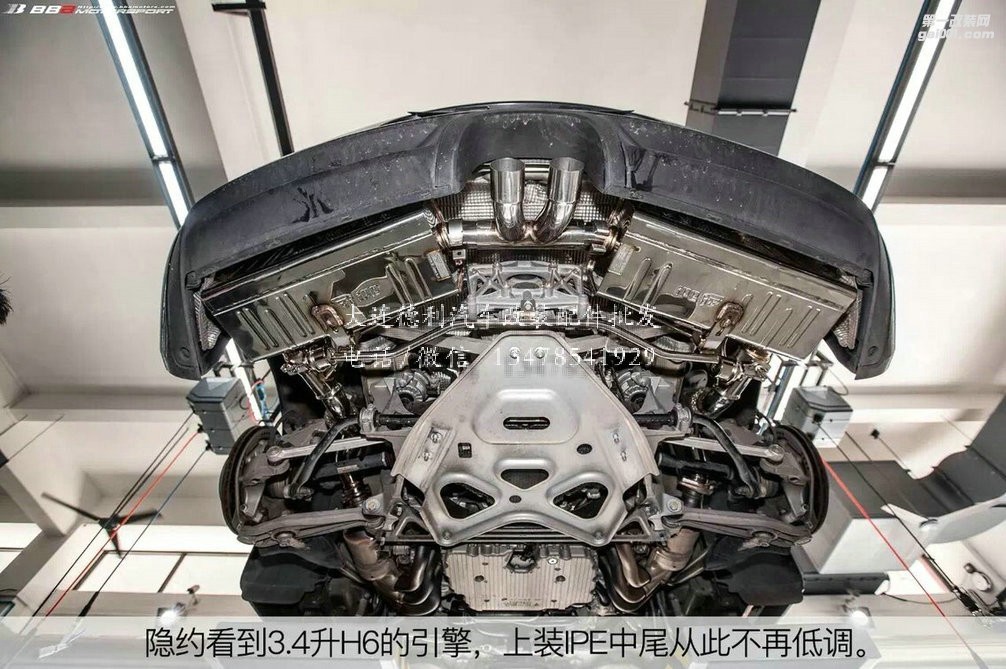 保時捷981 Boxster S 更換IPE中尾段閥門排氣