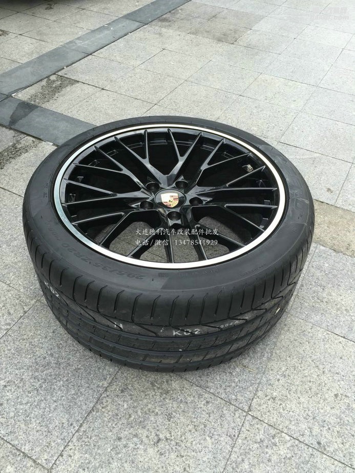 保時捷帕拉梅拉改裝20寸鍛造黑色輪轂