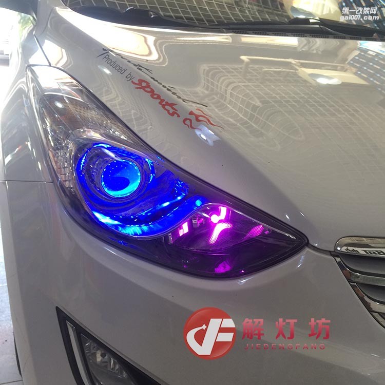北京海拉5透鏡改裝店【解燈坊】現(xiàn)代朗動(dòng)升級(jí)海拉5透鏡