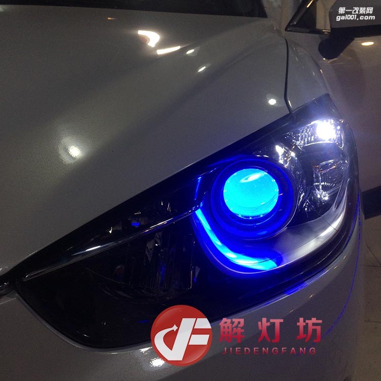北京海拉5改燈店【解燈坊】馬自達CX5升級海拉5阿帕7套裝