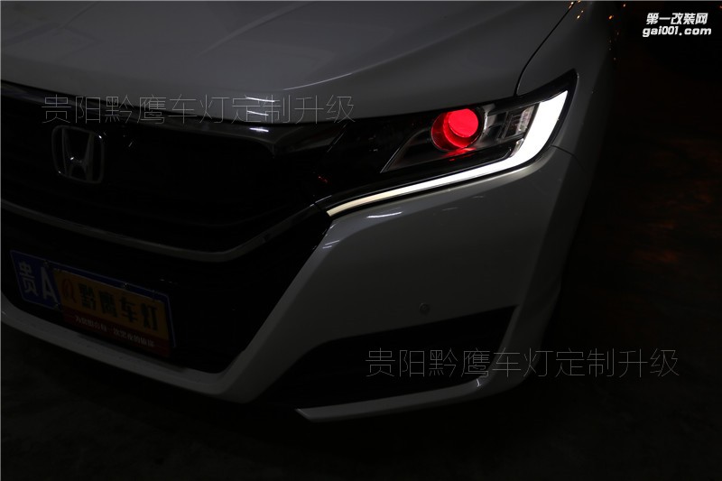 本田UR-V车灯改装海拉五双光透镜，贵阳黔鹰车灯定制升级