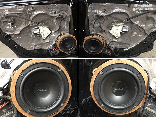 清遠汽車音響改裝——奧迪A6升級歌劇世家VS365套裝喇叭