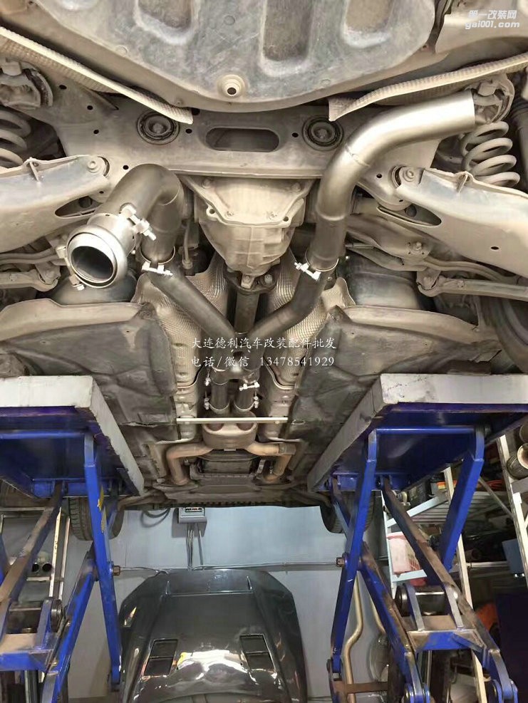 奔馳 CLS320 C218 升級(jí)RES中尾段閥門排氣