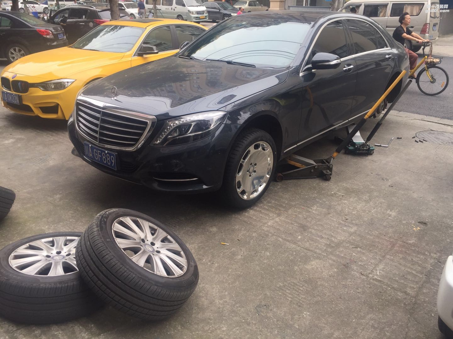 Mercedes 奔馳S320 S350 S400 S500升級邁巴赫輪轂改裝輪轂輪胎