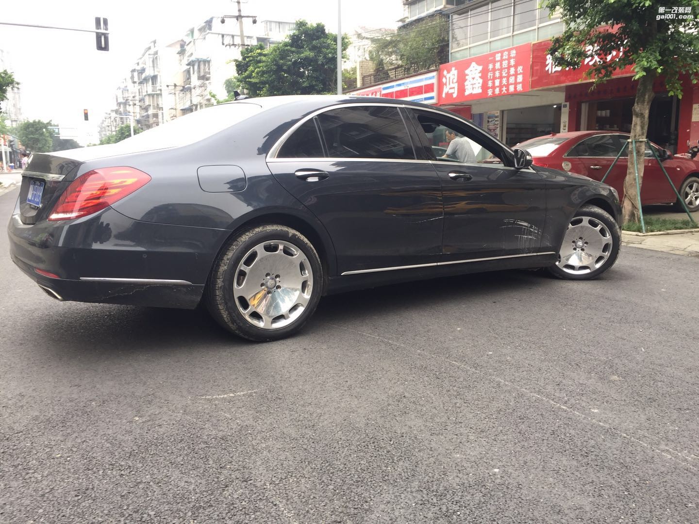 Mercedes 奔馳S320 S350 S400 S500升級邁巴赫輪轂改裝輪轂輪胎