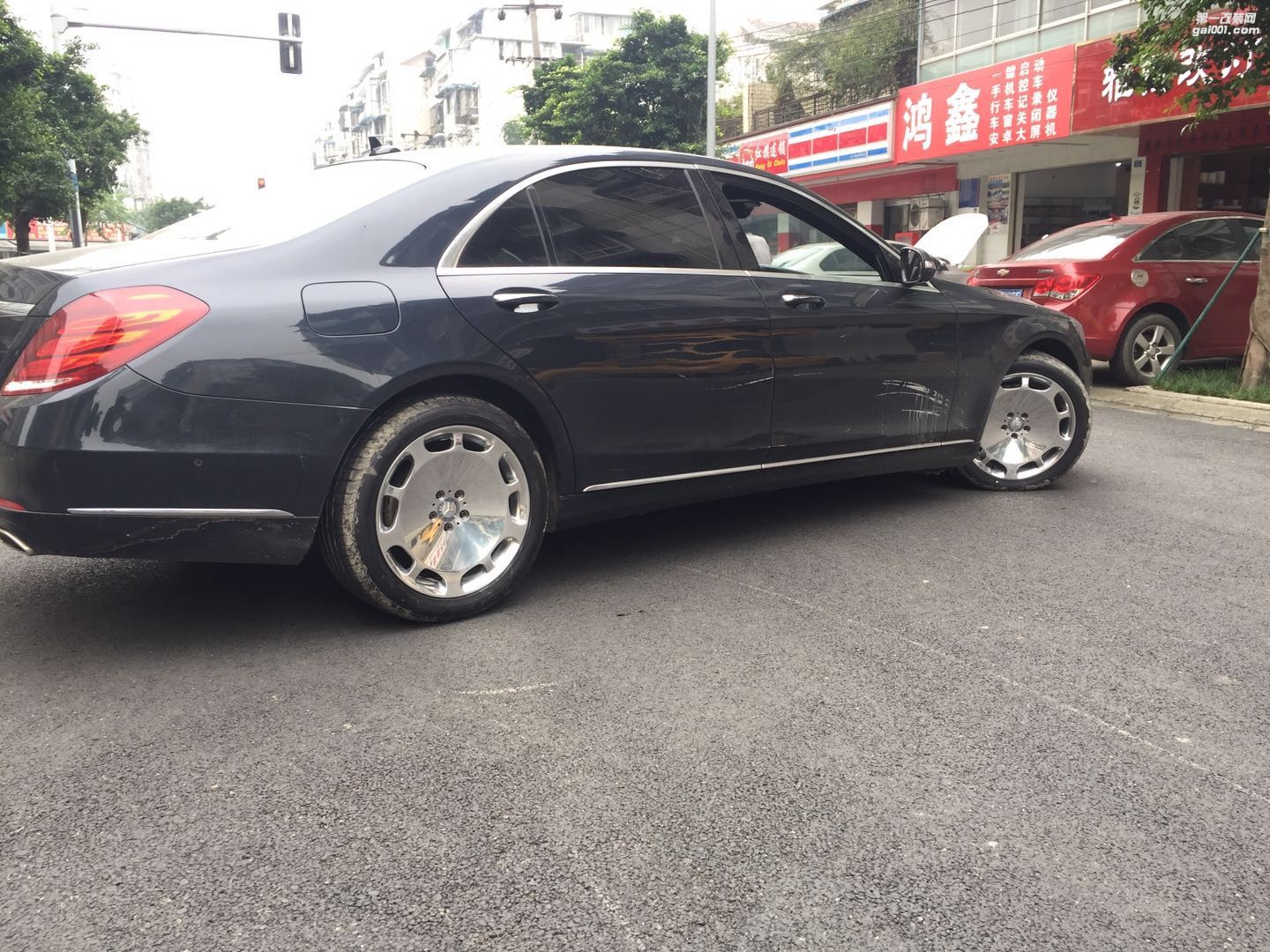Mercedes 奔馳S320 S350 S400 S500升級邁巴赫輪轂改裝輪轂輪胎