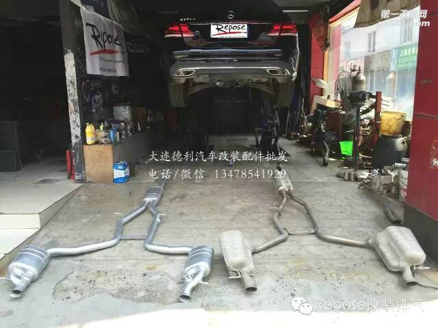 奔馳E260升級(jí)repose閥門排氣