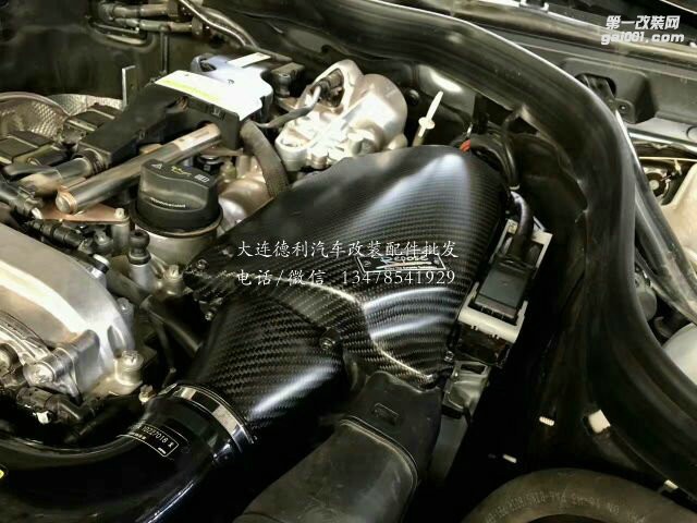 奔馳E級(jí) 改裝AMG前六后四剎車(chē) repsose頭段高流量三百鉬 repose碳纖維進(jìn)氣