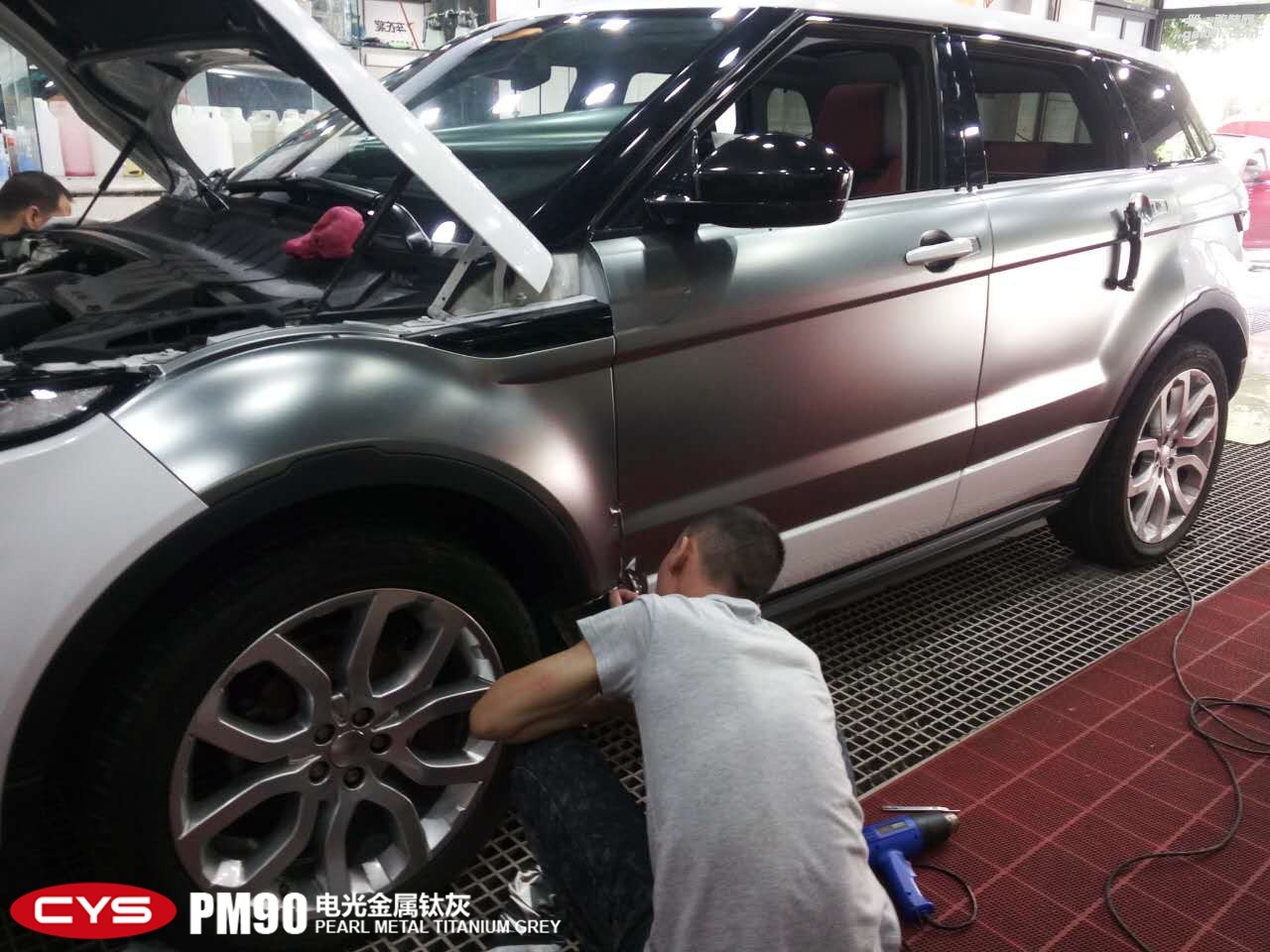 CYS電光金屬鈦灰車身膜車衣裳PM90電光金屬鈦灰改色膜