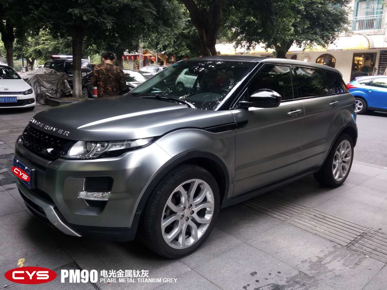 CYS電光金屬鈦灰車身膜車衣裳PM90電光金屬鈦灰改色膜