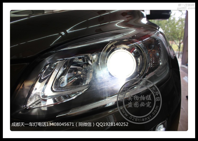 成都沃爾沃XC60車燈改裝升級氙氣燈LED日行燈總成