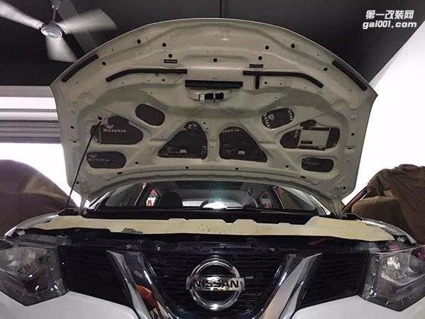 清遠至上汽車音響改裝日產(chǎn)奇駿全車美特靜隔音降噪工程+音響歌劇世家