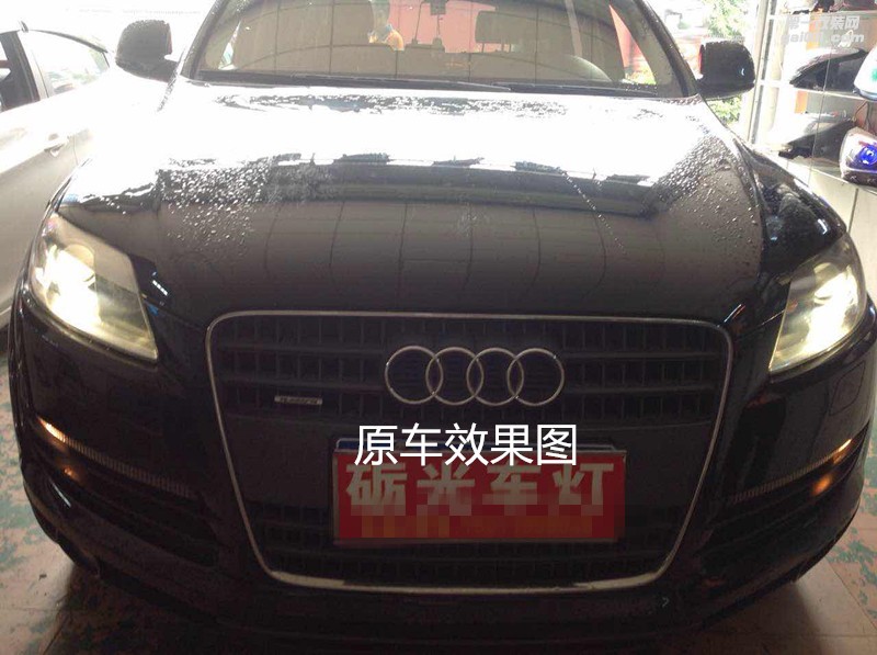 廣州專業(yè)改燈 奧迪Q7大燈升級海拉5雙光透鏡+德國飛利浦5000K套餐-案例分享