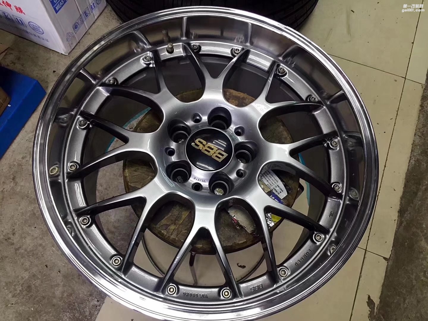 二手，鍛造 BBS  RSGT  少有貨，后輪拋邊一流！