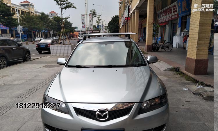 09款馬自達(dá)6拓樂thule753+969翼?xiàng)U+3系卡墊裝車實(shí)拍圖可帶單車架行李箱行李框