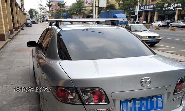 09款馬自達(dá)6拓樂thule753+969翼?xiàng)U+3系卡墊裝車實(shí)拍圖可帶單車架行李箱行李框