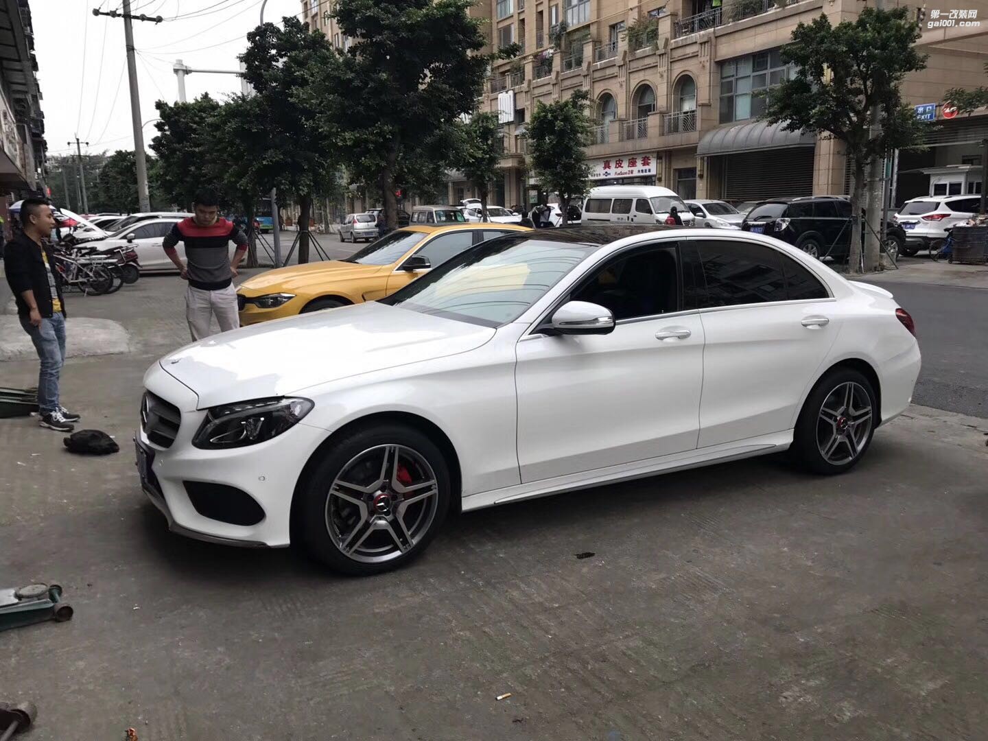 奔馳C200 C260 C300 升級18寸奔馳AMG輪轂 輪胎鋼圈