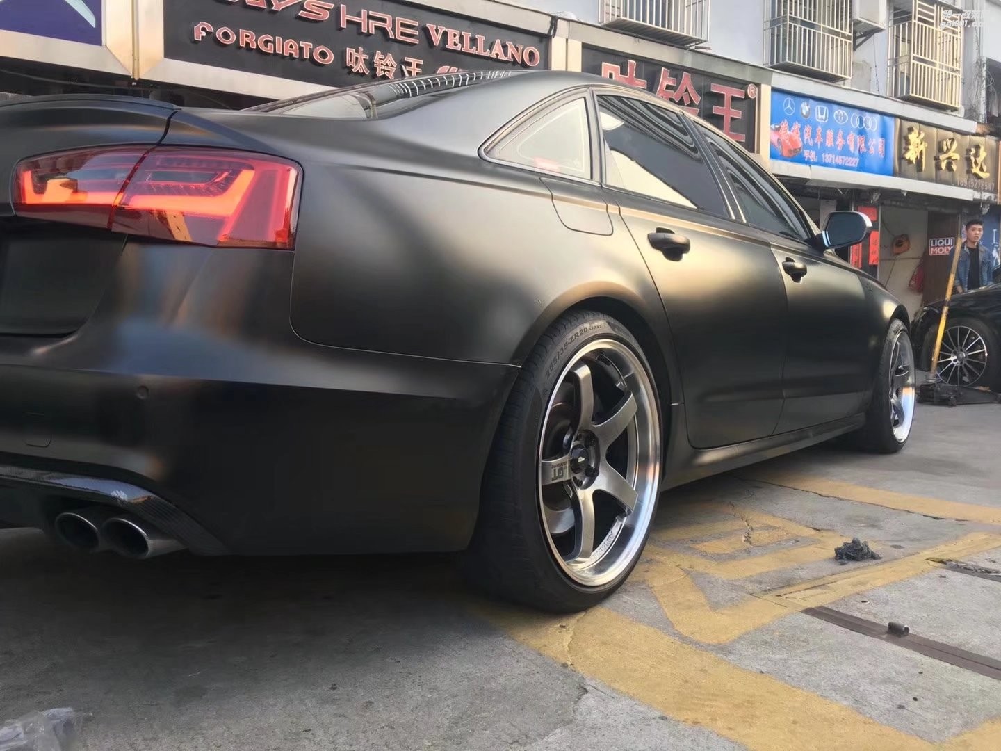 奧迪，換 橫濱 GT  20寸 完工！