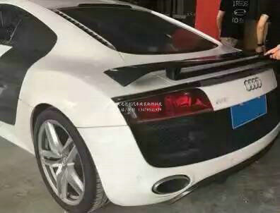奧迪R8碳纖維葉子板奧迪R8改裝碳纖維尾翼